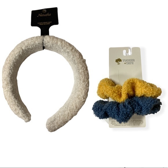 Tucker + Tate Other - Fuzzy Scrunchie & Headband Set | 3 pieces